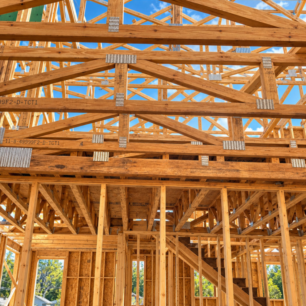 Three-Story Custom Home - Phase 4 of 4: Third-Floor Framing & Roof Trusses