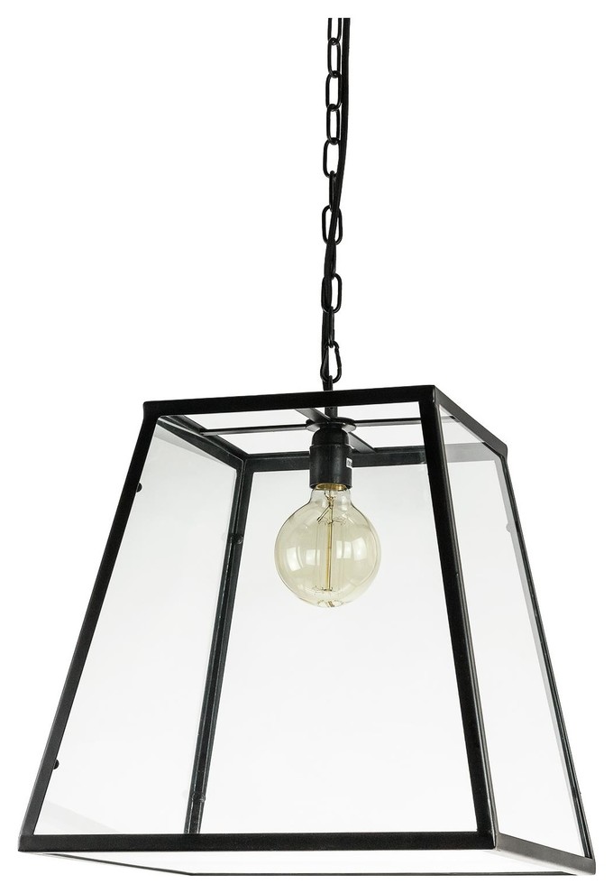Sunlite Trapezoid Net Cage Pendant Vintage Antique Style Fixture, Matte