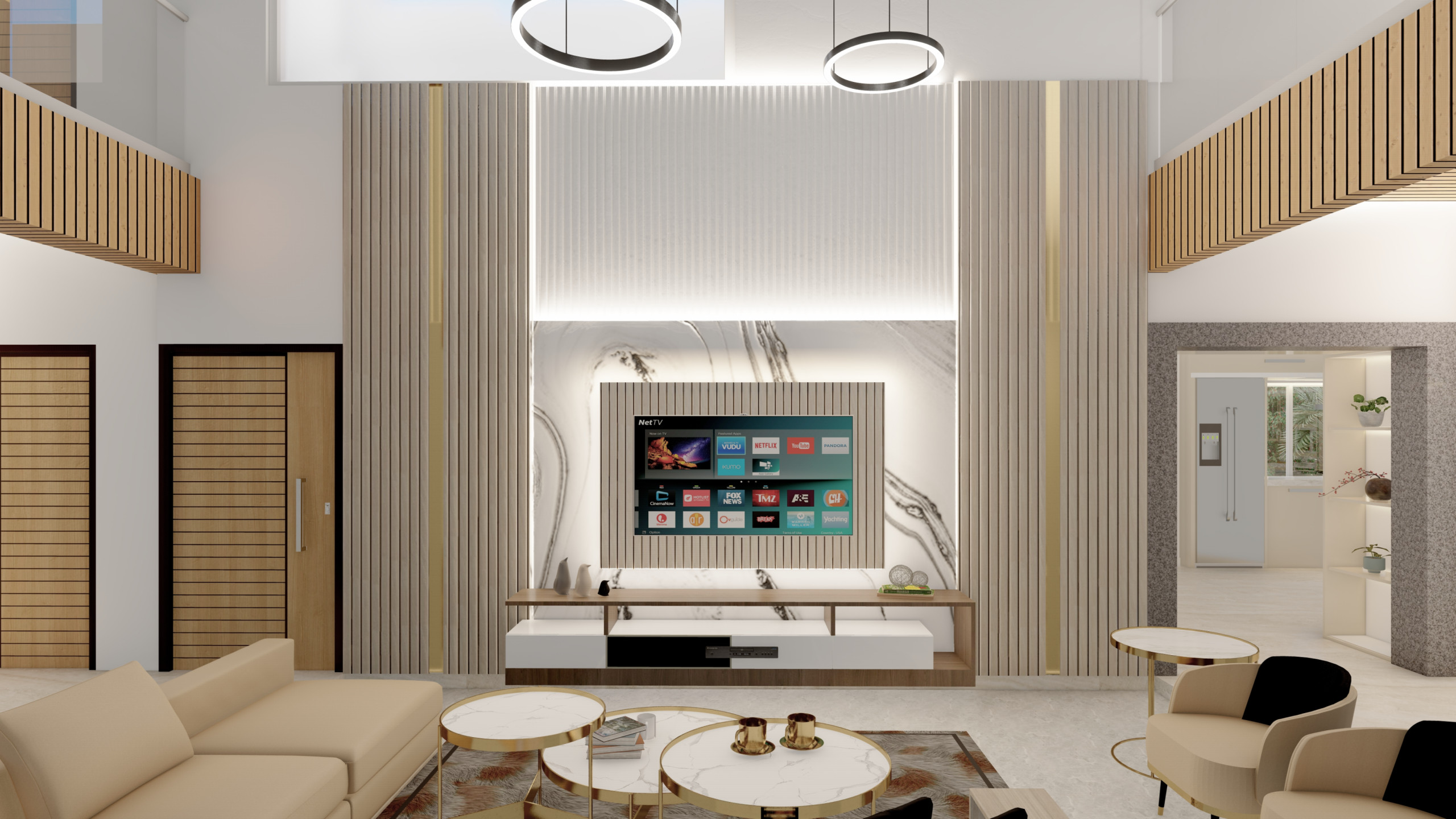 Timeless Living Room with Elegant Finishes in Bushey