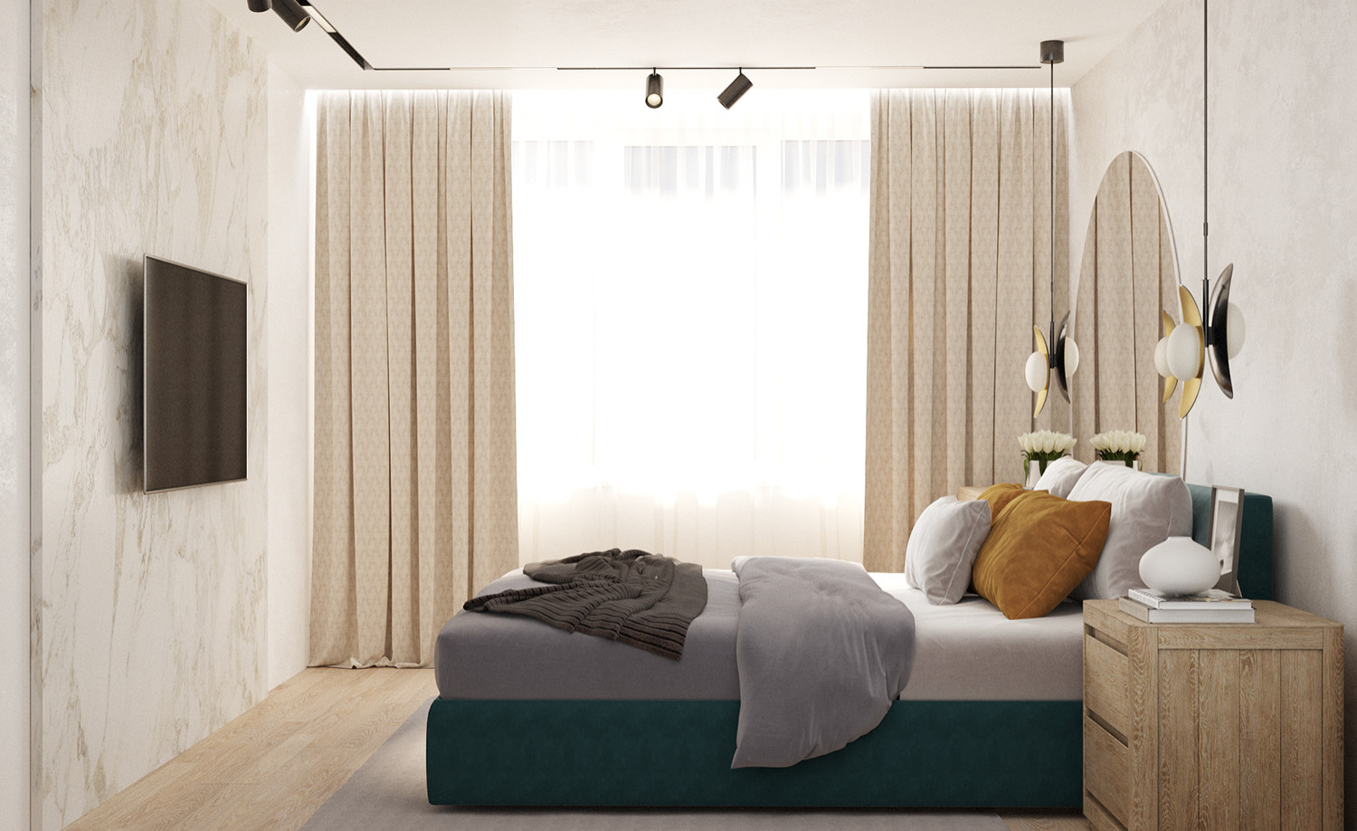 Квартира с изумрудным акцентом