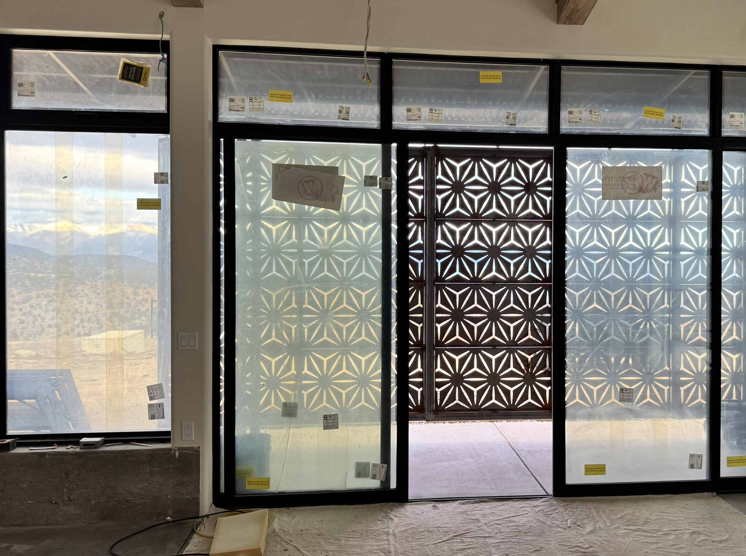 Storm shutters from interior