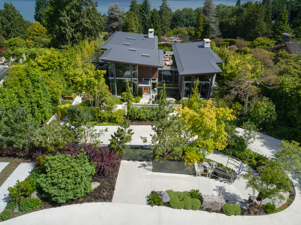 Modern garden in Vancouver.