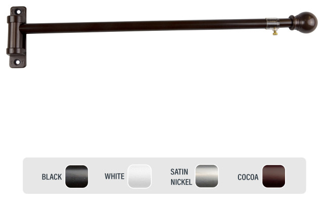 5/8" Swing Rod, 17-26", Cocoa