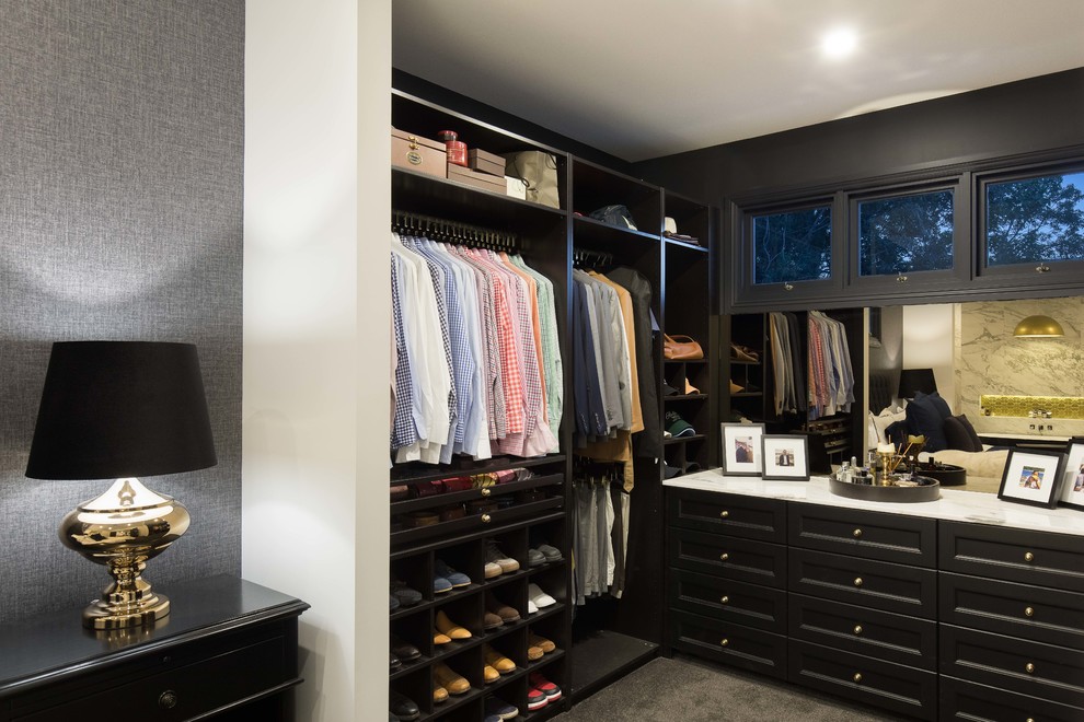 Transitional storage and wardrobe in Brisbane.