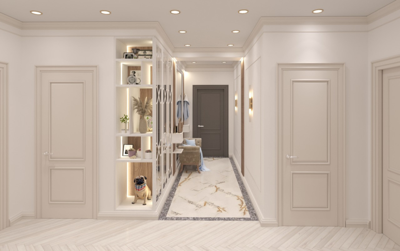 легкая неоклассика в голубом