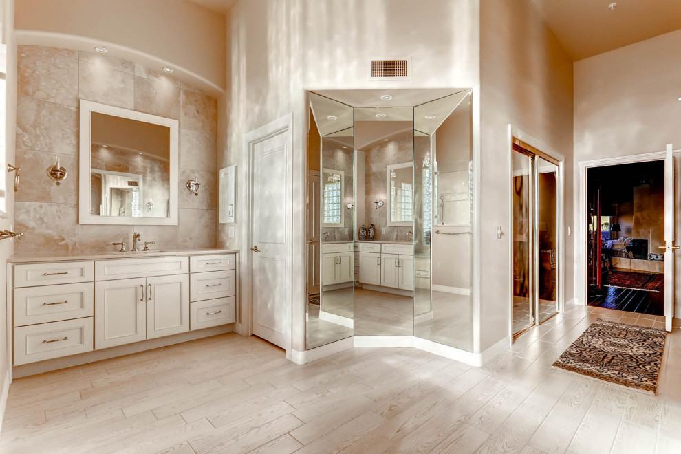 White Ancala Master Bathroom