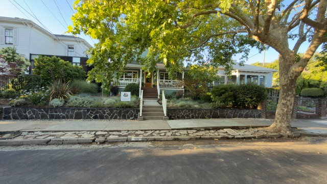 Concrete stairs and walkway