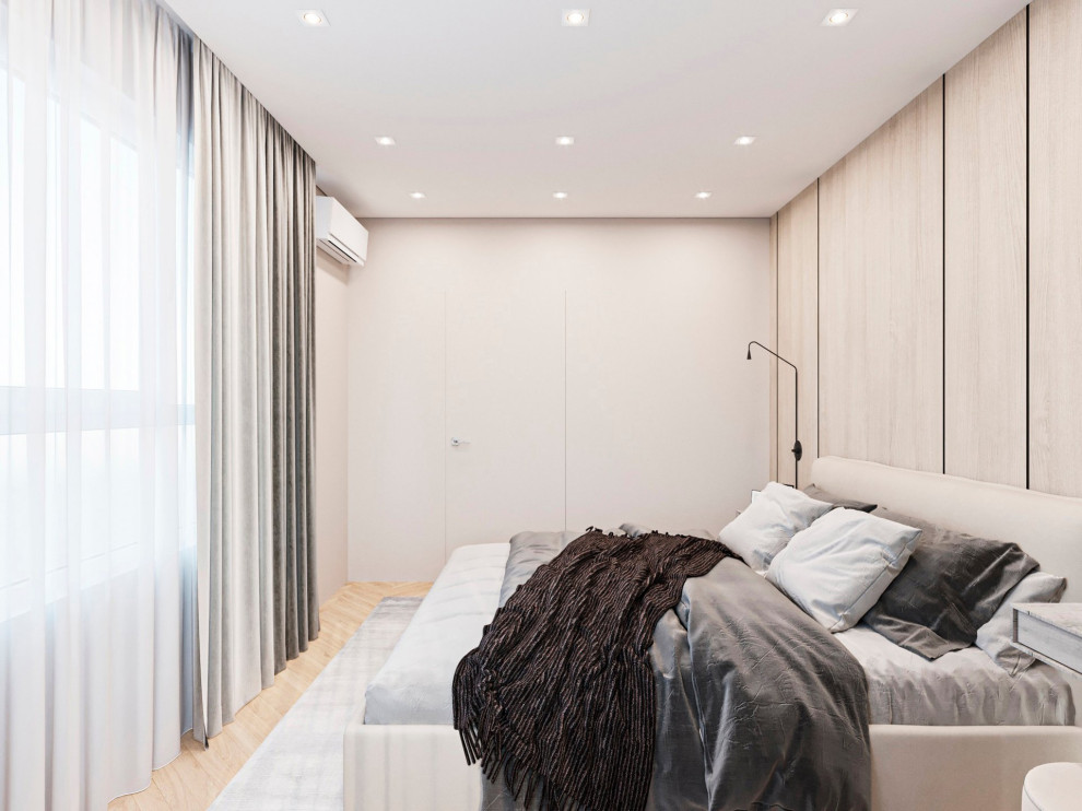 Modern 2-bedroom Apartment Design Project - Modern - Bedroom - London ...