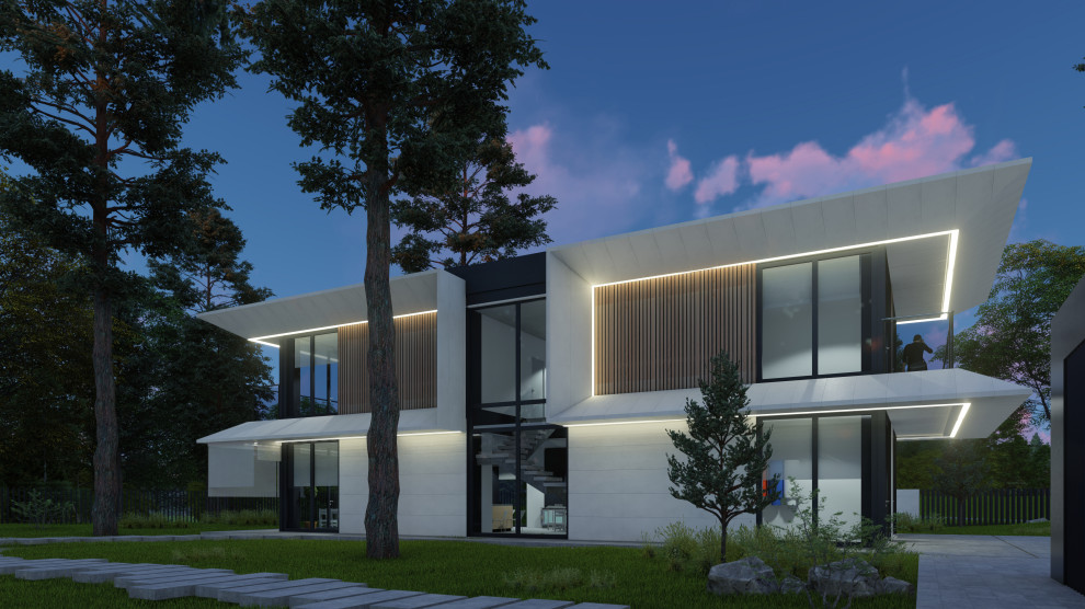 Hi-tech modern house 198+19+54