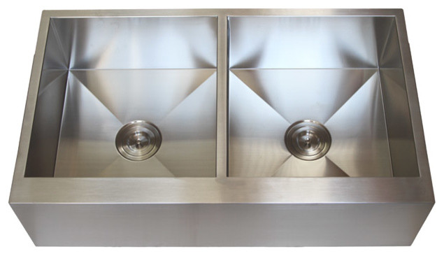 36 Stainless Steel Flat Front Farmhouse A Kitchen Sink Double 36 Stainless Steel Flat Front Farmhouse A Kitchen Sink Double Bowl