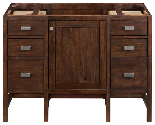 Addison 48" Single Vanity Cabinet, Mid Century Acacia, No Top