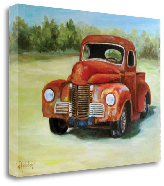 Rusty Old Truck By Cheri Wollenberg Giclee Print On Gallery Wrap Canvas