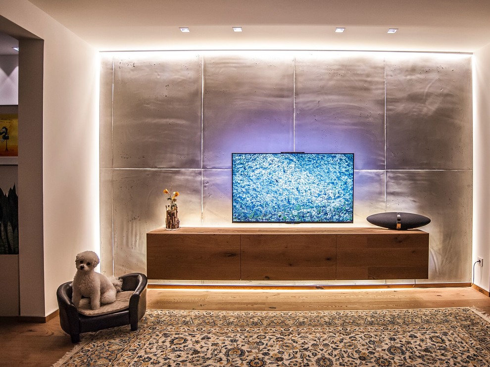 Indirekte Beleuchtung Fur Tv Wand Contemporary Home Theater Dortmund By Moreno Licht Mit Effekt