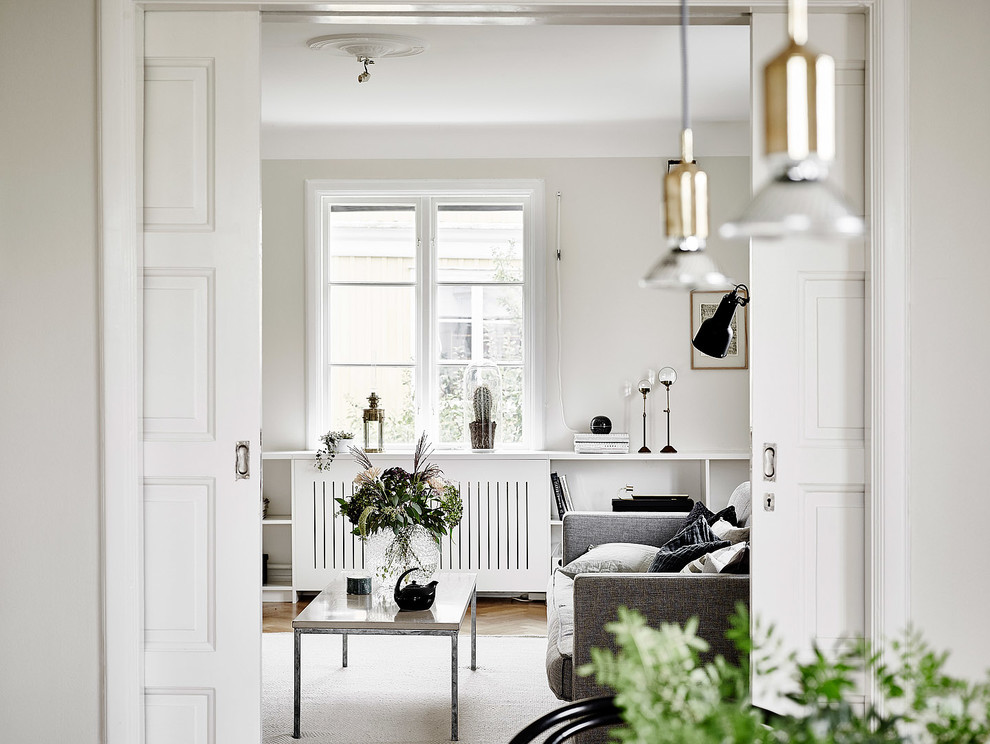 This is an example of a scandinavian living room in Gothenburg.
