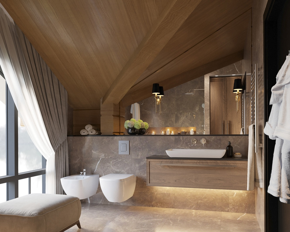 Дом элементами современного шале