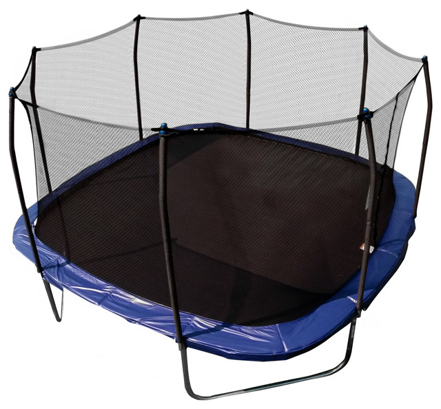 Skywalker Trampolines Square Trampoline And Enclosure Contemporary Skywalker Trampolines Square Trampoline And Enclosure Blue 13