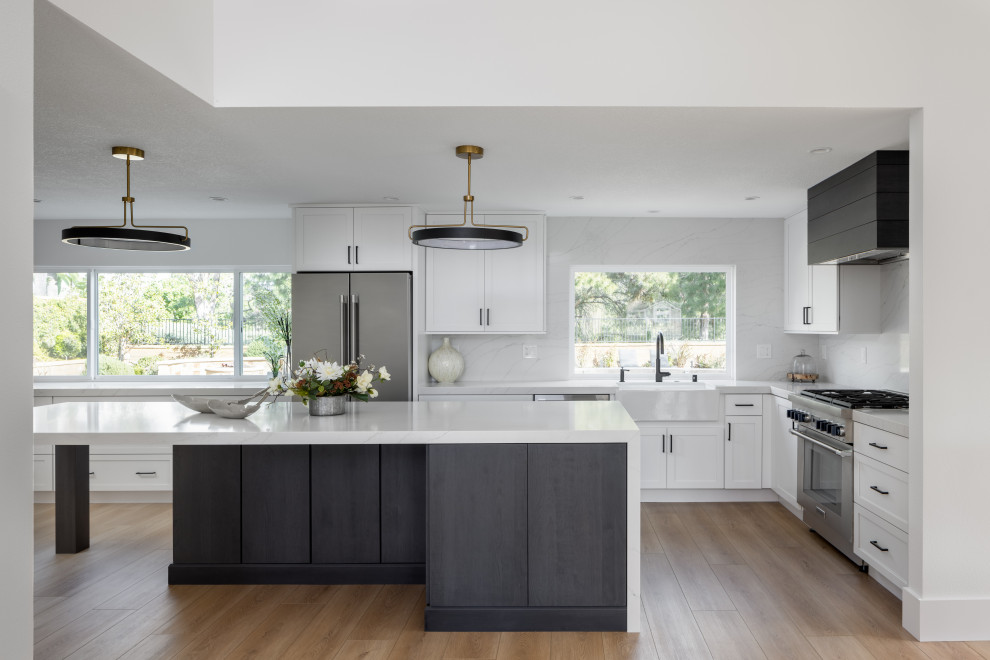 Inspiration for a transitional kitchen remodel in Orange County