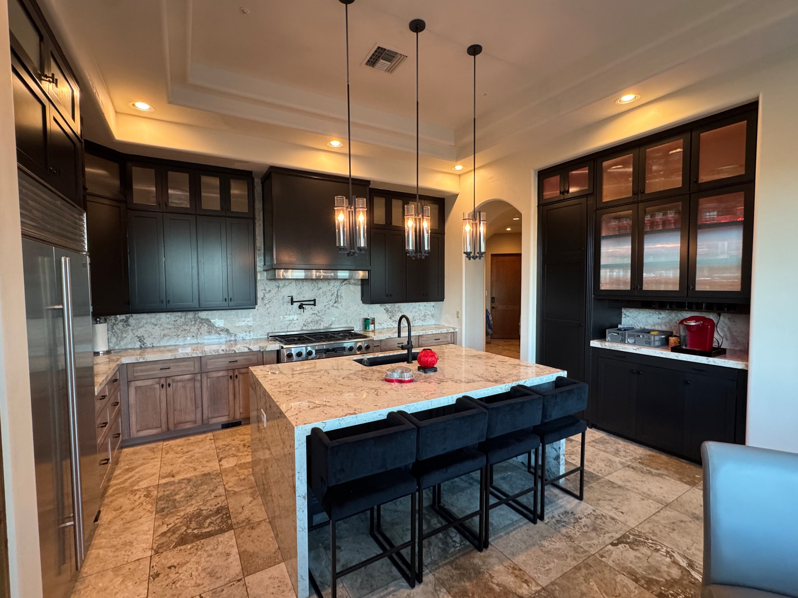 Two Tone Kitchen Reface and Partial Build