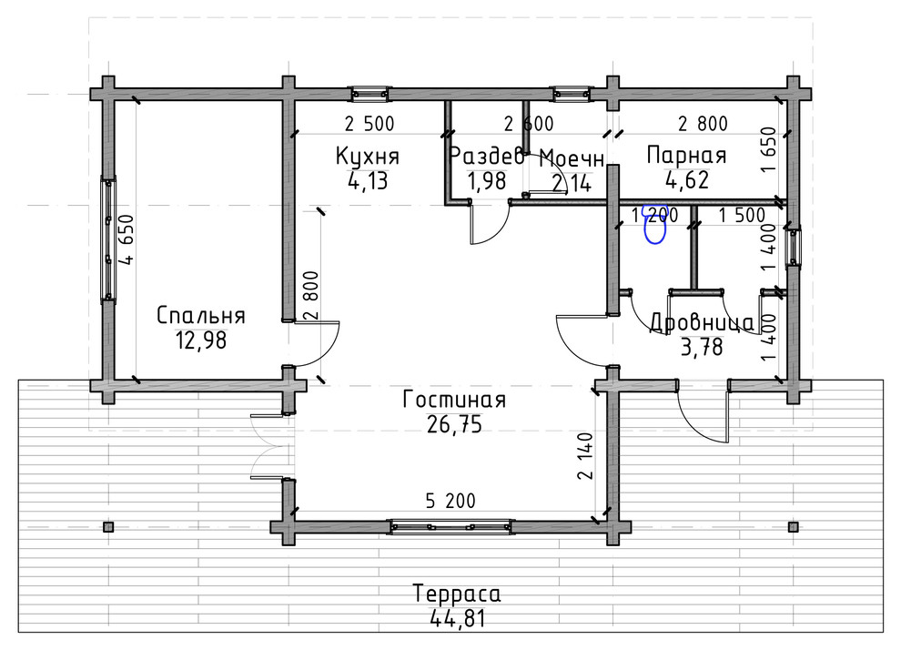 Баня из бруса