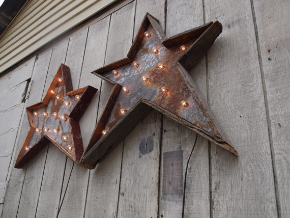 Christmas Star Light Fixture by West Vintage Trading Company