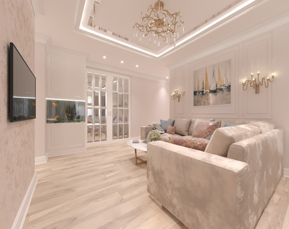 Дизайн-проект  интерьера трехкомнатной квартиры в стиле НЕОклассика