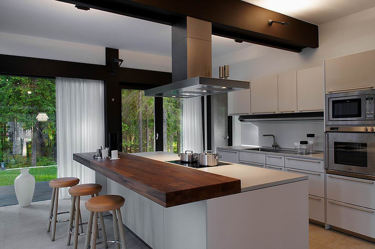 Интерьеры жилого дома в Карелии