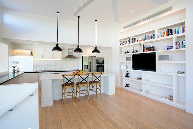 Buderim House beach-style-kitchen