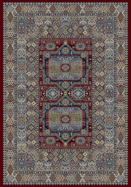 Dynamic Rugs Ancient Garden 57147 Rug, Red, 6'7"x9'6"
