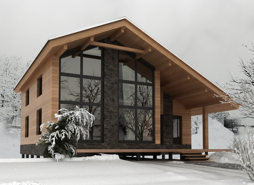 Дом из бруса, интерьер и экстерьер