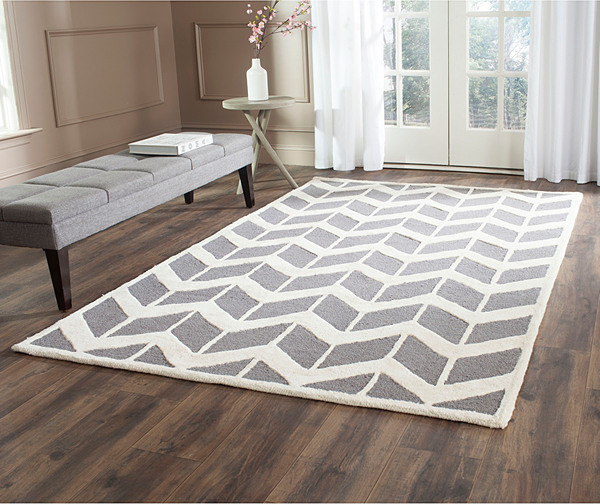 Rectangular Shape Rug In Ivory 5 Ft L X 3 W Contemporary - Dark Gray And Ivory Area Rug Rectangular Shape Rug In Ivory 5 Ft L X 3 W Contemporary - Dark Gray And Ivory Area Rug