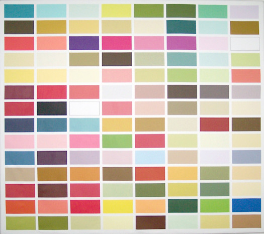 Color Chart wall hanging