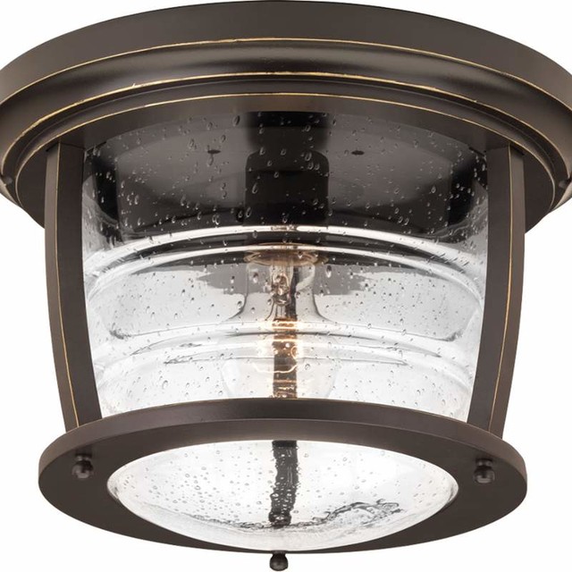 Progress Lighting Signal Bay 1 Light Outdoor Ceiling Lights Oil Signal Bay 1 Light Outdoor Ceiling Lights Oil Rubbed Bronze Beach Style