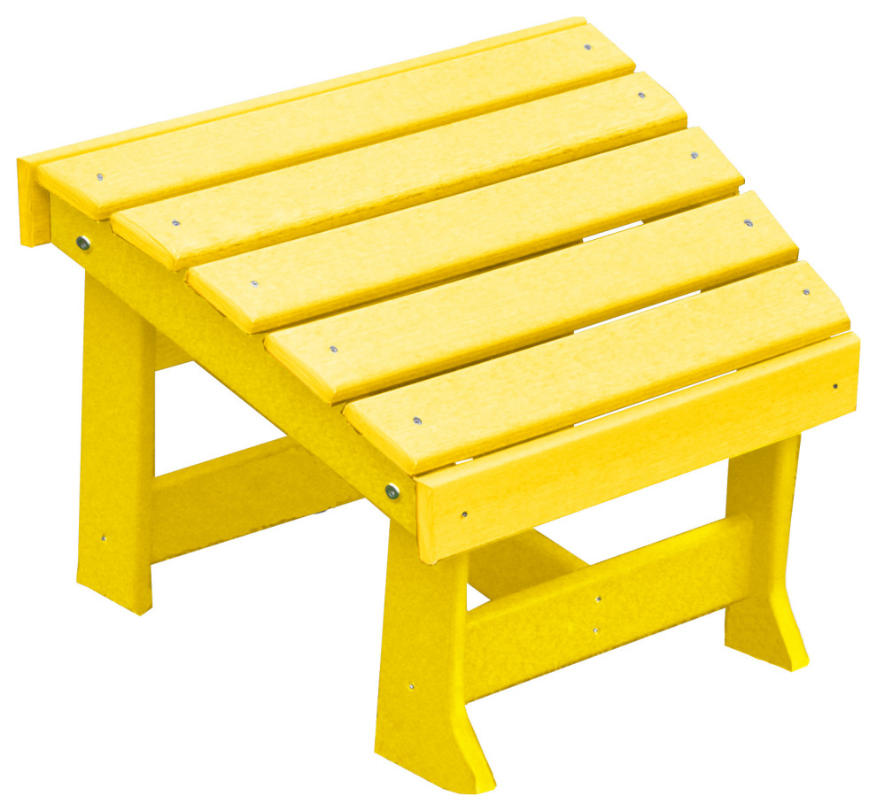 Poly New Hope Footstool, Lemon Yellow