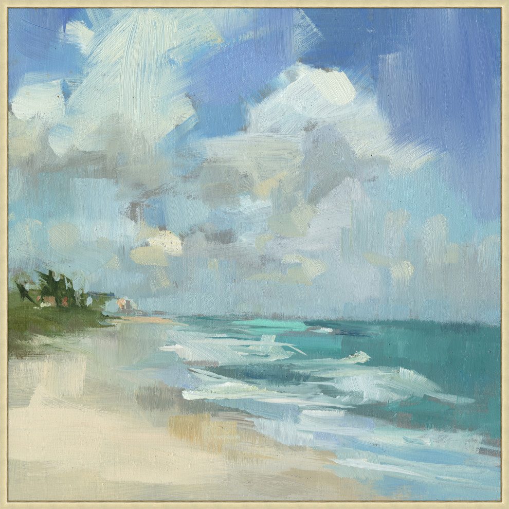 Blue Hues, Giclee Reproduction Artwork, 32x32 Beach Style Prints
