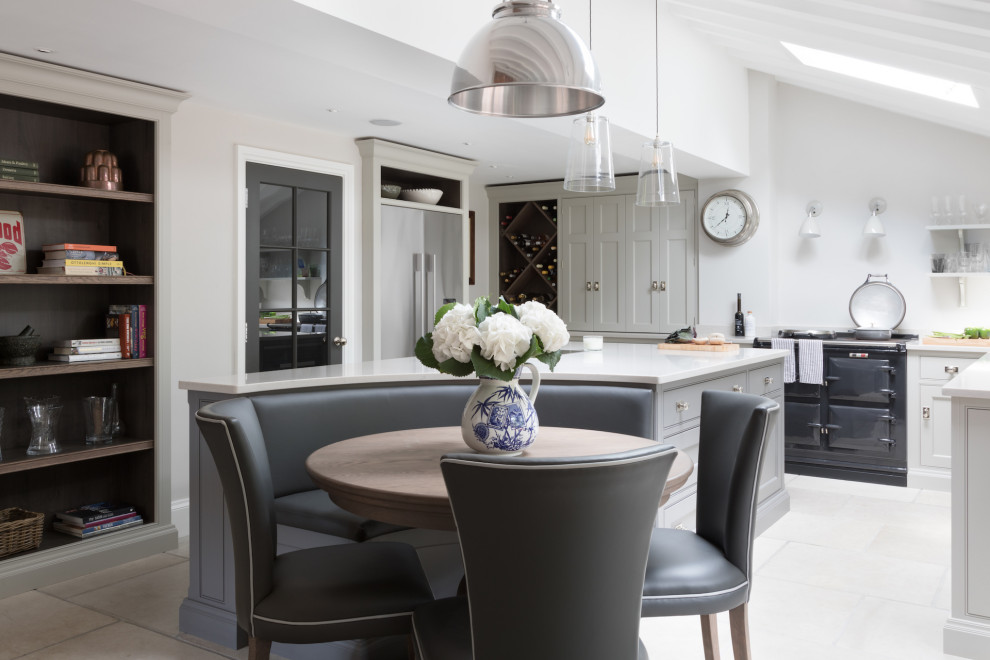 Design ideas for a classic kitchen in Hertfordshire.