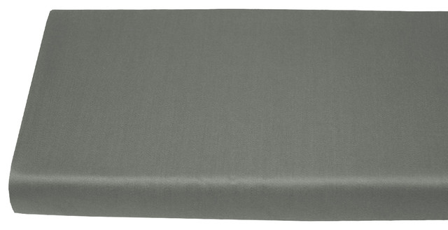 600 TC Solid 100% Bamboo Viscose Fitted Sheet, Gray, King