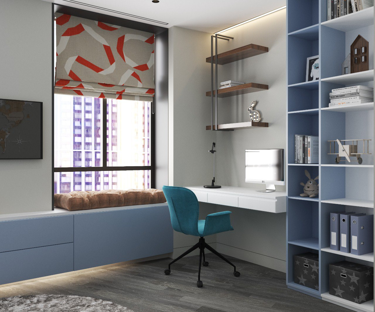 Современный интерьер в ЖК Крылья