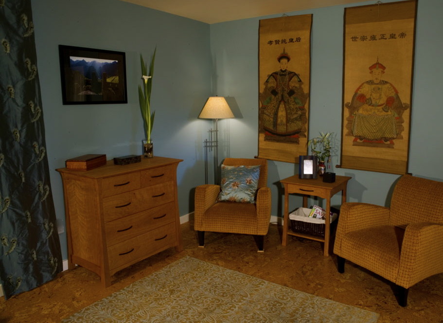 Design ideas for an asian bedroom in Seattle.