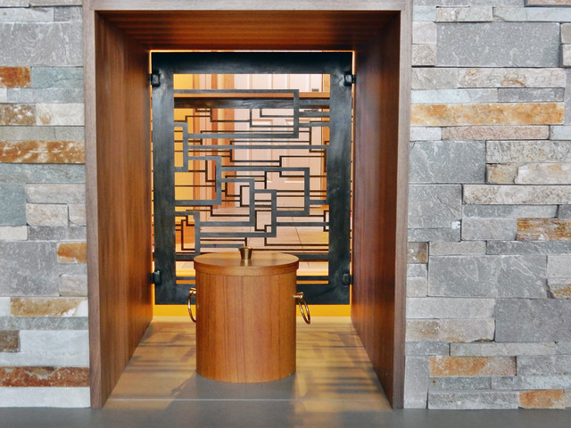 Custom Cascade Railing System contemporary-staircase