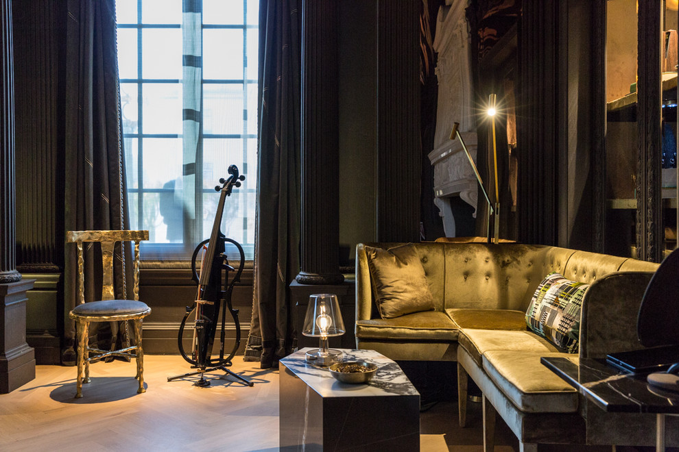 Living room - contemporary living room idea