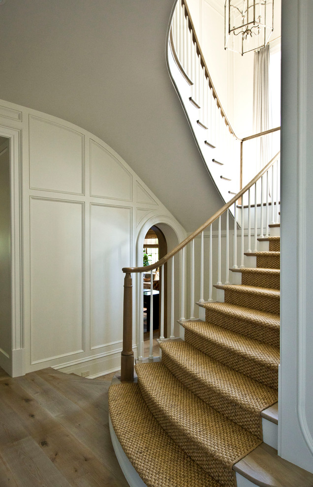 Inspiration for a timeless staircase remodel in Charlotte