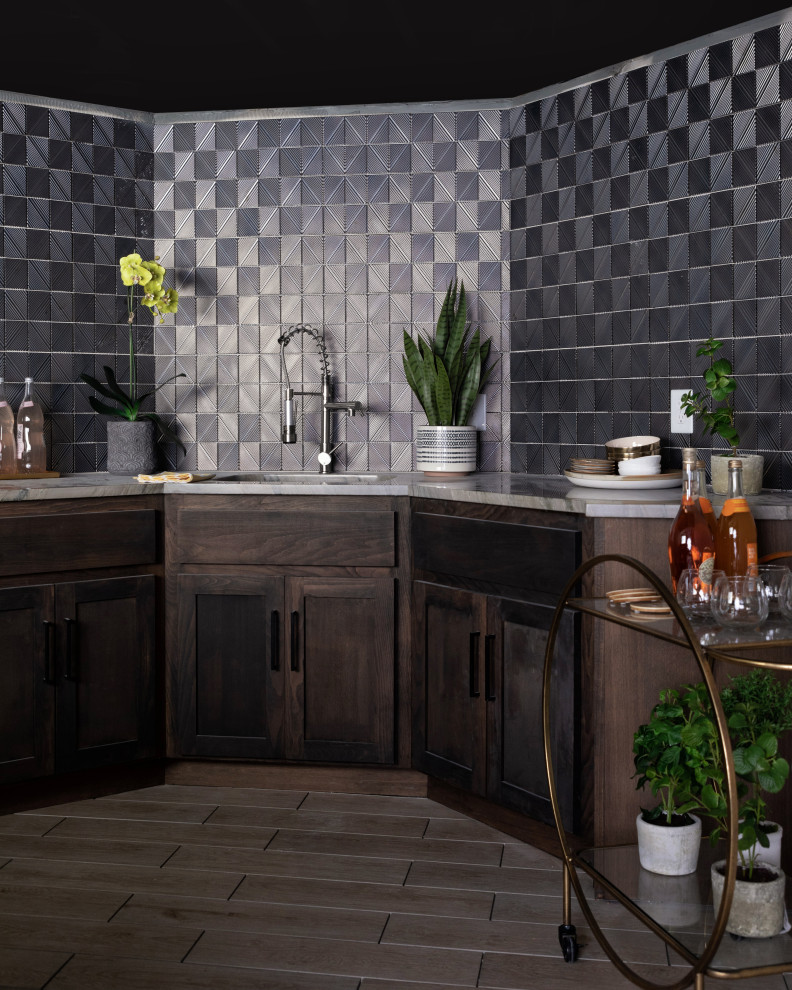 Pump Up the Basement Home Bar Basement Kansas City by Tamara Day