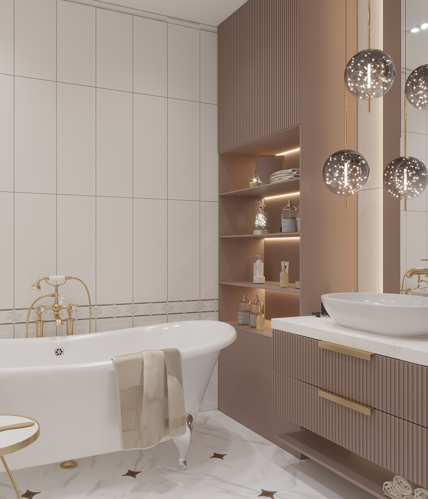 Нежная квартира неоклассика