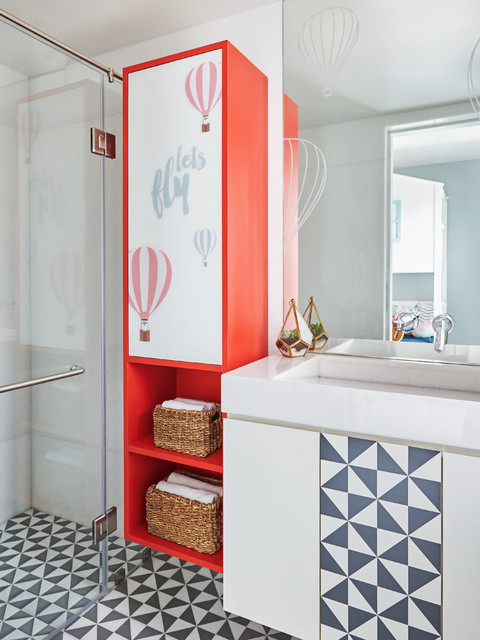 Warm White contemporary-bathroom