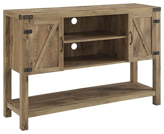 52 Barn Door Buffet Table Console Tv Stand Barnwood Farmhouse 52 Barn Door Buffet Table Console Tv Stand Barnwood