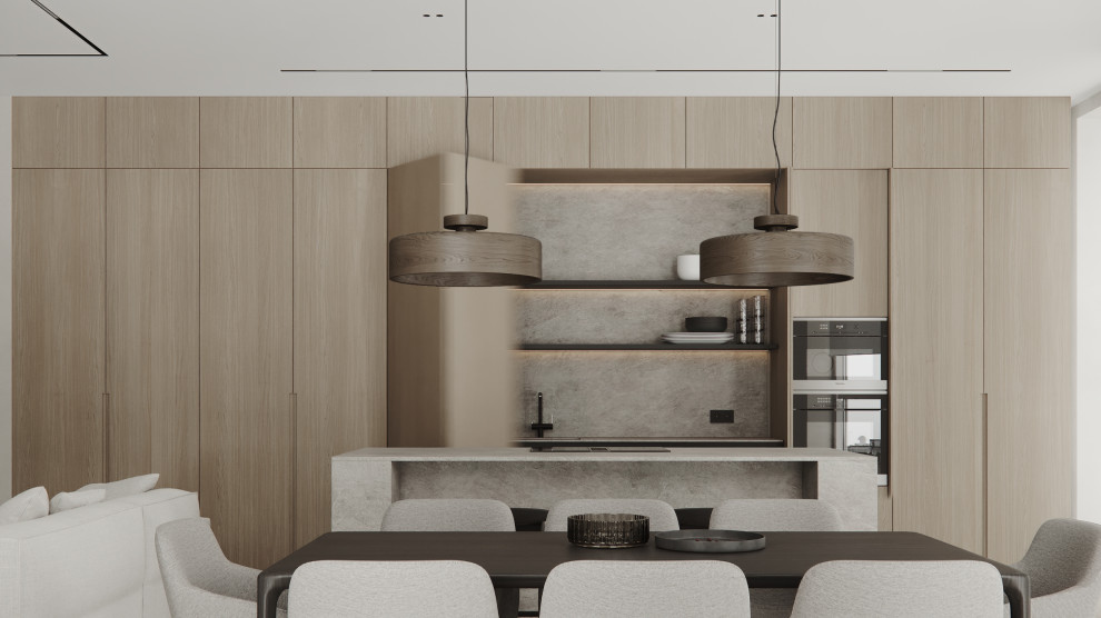 Квартира 144,8 m в стиле современный минимализм