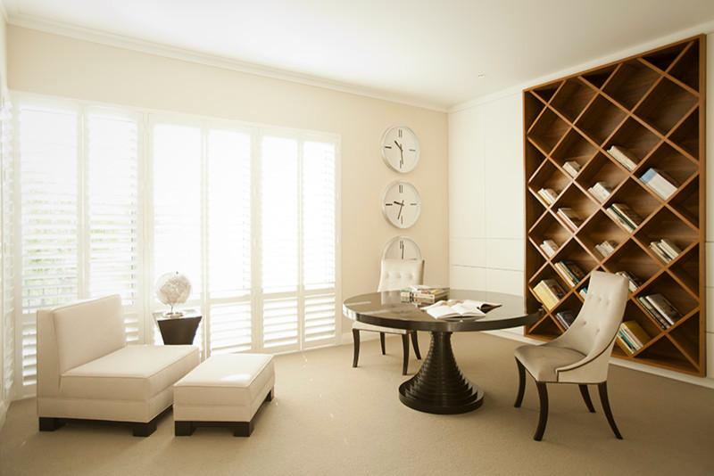 Inspiration for a contemporary home office in Perth.
