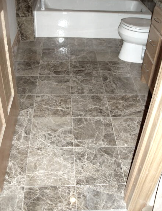 Small transitional beige tile bathroom photo in Minneapolis