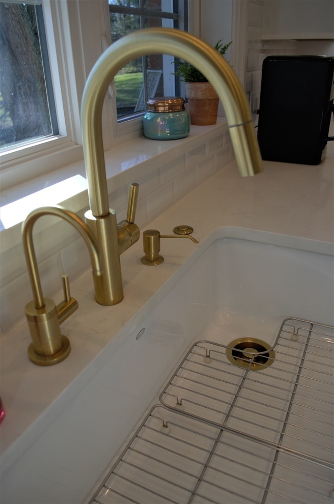 Transitional home design photo in Chicago