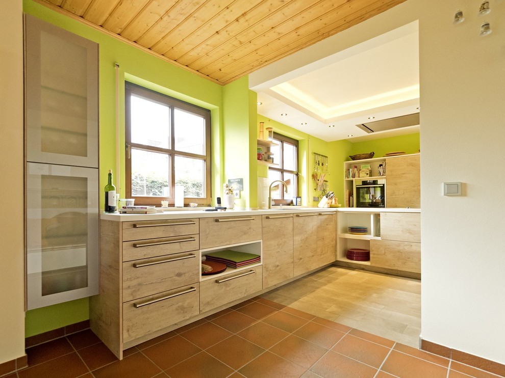 Photo of a midcentury kitchen in Nuremberg.